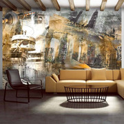 Fototapeta - Berlin - kolaż (pomarańczowy) Artgeist