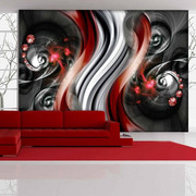 Fototapeta - Ogniste fale Artgeist