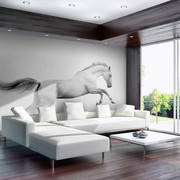 Fototapeta - White gallop Artgeist