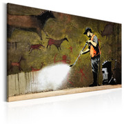 Obraz - Cave Painting by Banksy Artgeist