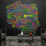 Fototapeta - Mapa Polski Artgeist