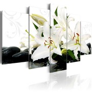 Obraz - Lilie i kamienie zen Artgeist