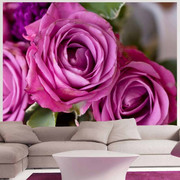 Fototapeta - Bunch of lila flowers Artgeist