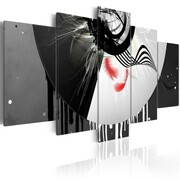Obraz - Metal z akcentem czerwieni Artgeist