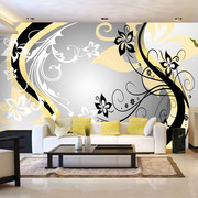 Fototapeta - Kwietne esy-floresy (żółty) Artgeist