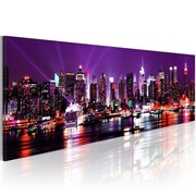 Obraz - Purple sky over New York Artgeist
