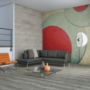 Fototapeta - okręgi - styl retro Artgeist