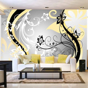 Fototapeta - Kwietne esy-floresy (żółty) Artgeist