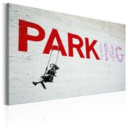 Obraz - Parking Girl Swing by Banksy Artgeist