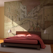 Fototapeta - Gondolas in Venice Artgeist