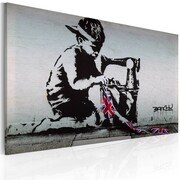 Obraz - Union Jack Kid (Banksy) Artgeist