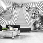 Fototapeta - Srebrne schody Artgeist