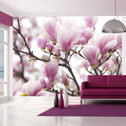 Fototapeta - Gałązka kwitnącej magnolii Artgeist