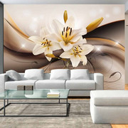Fototapeta - Złota lilia Artgeist