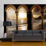 Fototapeta - Zamek na plaży Artgeist