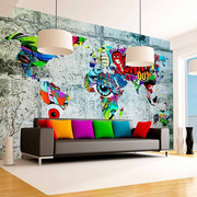 Fototapeta - Mapa - Graffiti Artgeist