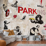 Fototapeta - Kolaż graffiti (Banksy) Artgeist