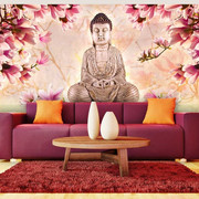 Fototapeta - Budda i magnolia Artgeist