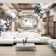 Fototapeta - W drewnianym tunelu Artgeist