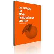 Obraz - Orange is the happiest color (Frank Sinatra) Artgeist