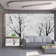 Fototapeta - Drzewa - pejzaż zimowy Artgeist