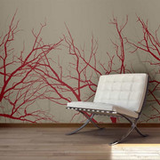 Fototapeta - Red-hot branches Artgeist