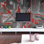 Fototapeta - Abstrakcyjne geometryczne ścieżki Artgeist