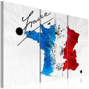 Obraz - Witamy we Francji! - tryptyk Artgeist