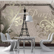 Fototapeta - Vintage Paris - złoty Artgeist