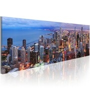 Obraz - Manhattan beach and skyscrapers Artgeist