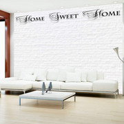 Fototapeta - Home, sweet home - white wall Artgeist