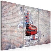 Obraz - Routemasterem dookoła Wielkiej Brytanii - tryptyk Artgeist