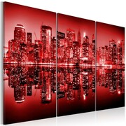 Obraz - NYC - Wielkie jabłko w ostrej czerwieni Artgeist