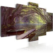 Obraz - Pejzaż, jezioro i drzewa Artgeist