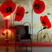 Fototapeta - Złote pole maków Artgeist
