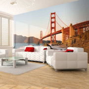 Fototapeta - Most Golden Gate - zachód słońca, San Francisco Artgeist