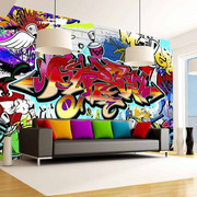 Fototapeta - Street art: czerwony motyw Artgeist