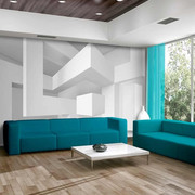 Fototapeta - Biała geometria Artgeist