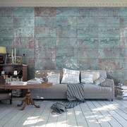 Fototapeta - Turkusowy beton Artgeist