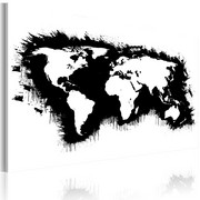 Obraz - Monochromatyczna mapa świata Artgeist