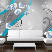 Fototapeta - Niebieskie orchidee - wariacja Artgeist