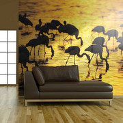 Fototapeta - Kenia - flamingi na jeziorze Nakuru Artgeist