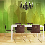 Fototapeta - Zielone butelki Artgeist