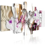 Obraz - Orchidee: różowe kwiaty Artgeist