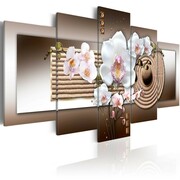 Obraz - Orchidea i ogród zen Artgeist