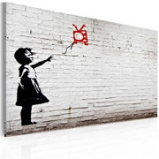 Obraz - Dziewczynka z telewizorem (Banksy) Artgeist