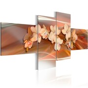 Obraz - Biała orchidea na jesiennym tle Artgeist