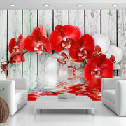 Fototapeta - Rubinowa orchidea Artgeist