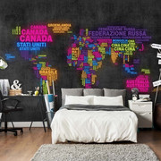Fototapeta - mapa, po włosku - kolory Artgeist