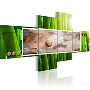 Obraz - Abstrakcja i bambus Artgeist